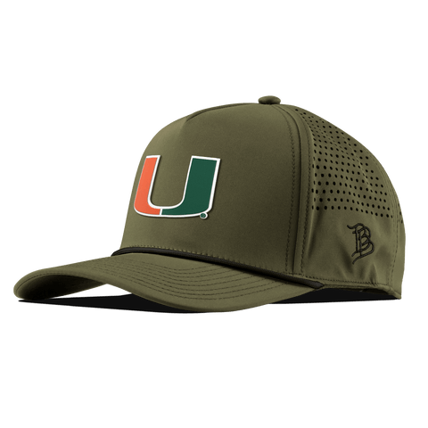 University of Miami "Miami Team Logo" Curved 5 Panel Rope Loden
