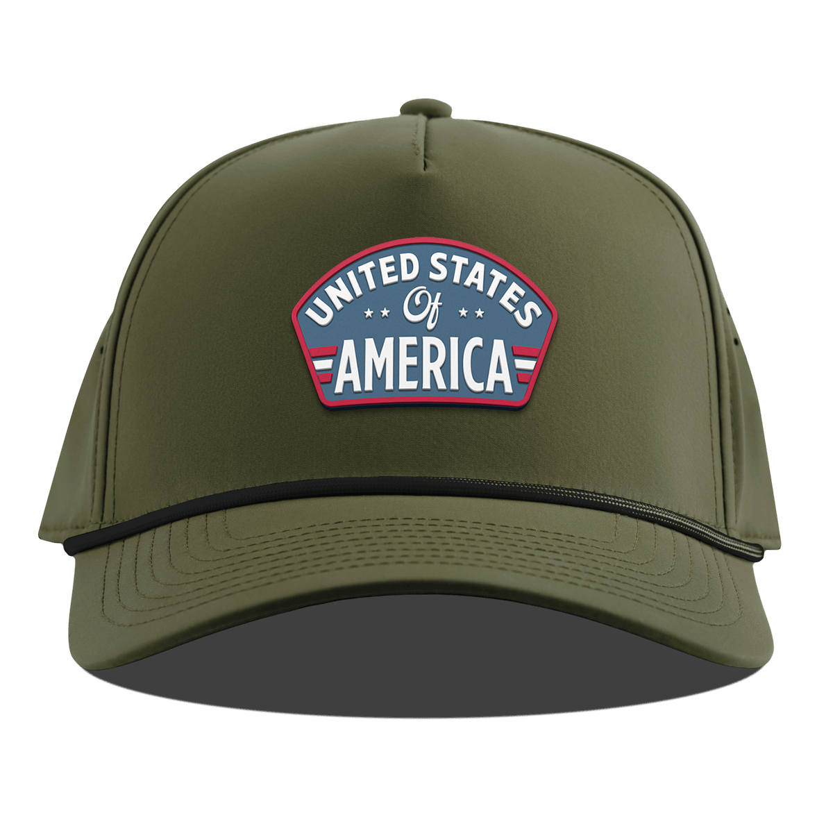 United States of America Badge Curved 5 Panel Rope Loden