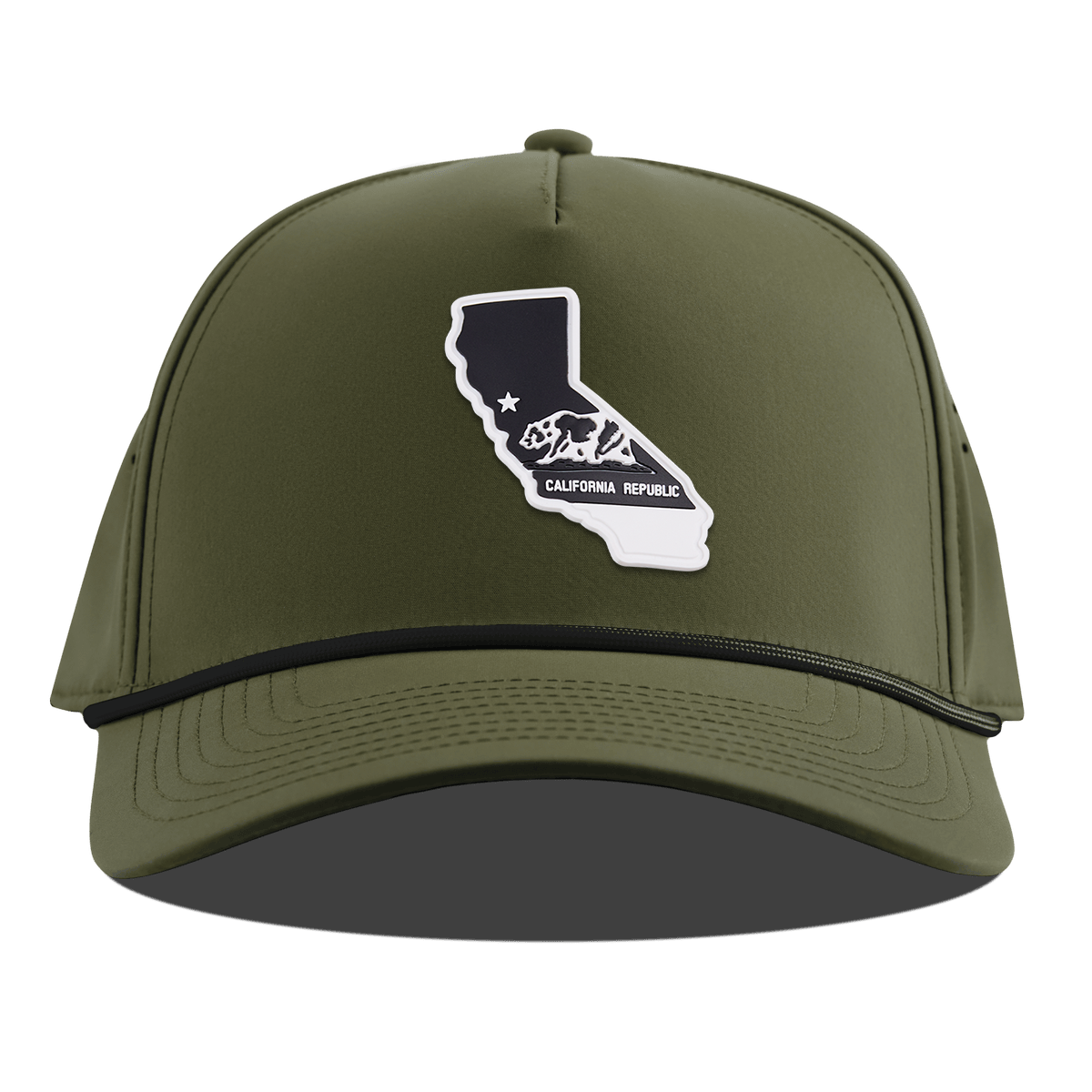 California Vintage Curved 5 Panel Rope Loden