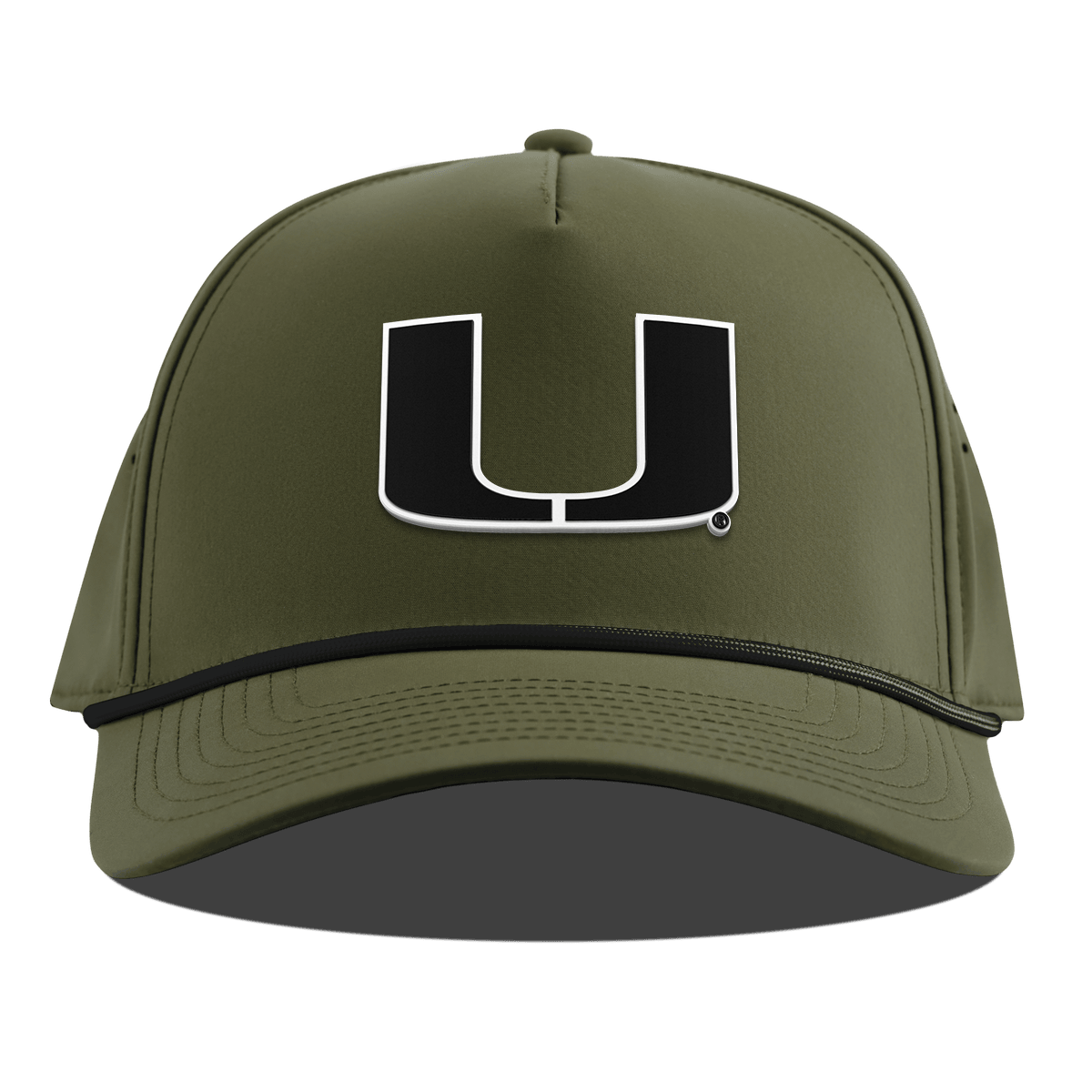 University of Miami "Vintage Miami Team Logo" Curved 5 Panel Rope Loden