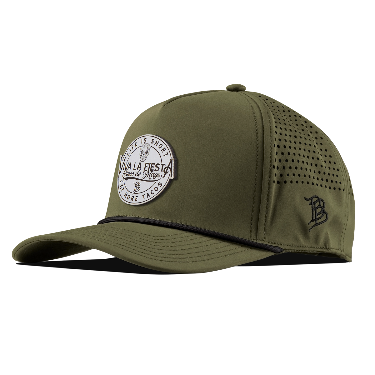 Branded Fiesta Curved 5 Panel Rope Loden 