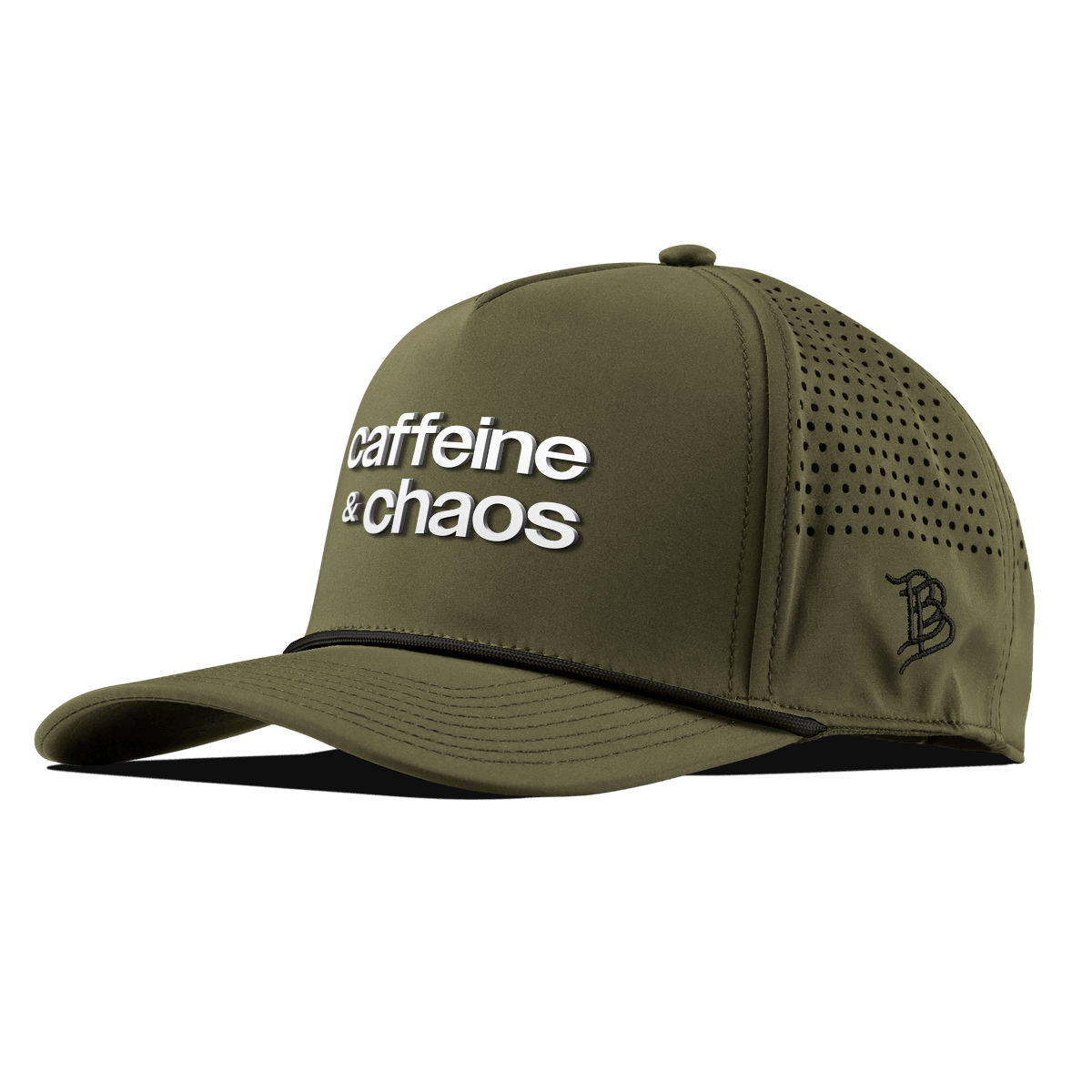 Caffeine & Chaos Curved 5 Panel Rope Loden