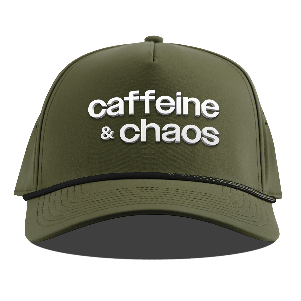 Caffeine & Chaos Curved 5 Panel Rope Loden