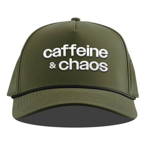 Caffeine & Chaos Curved 5 Panel Rope Loden