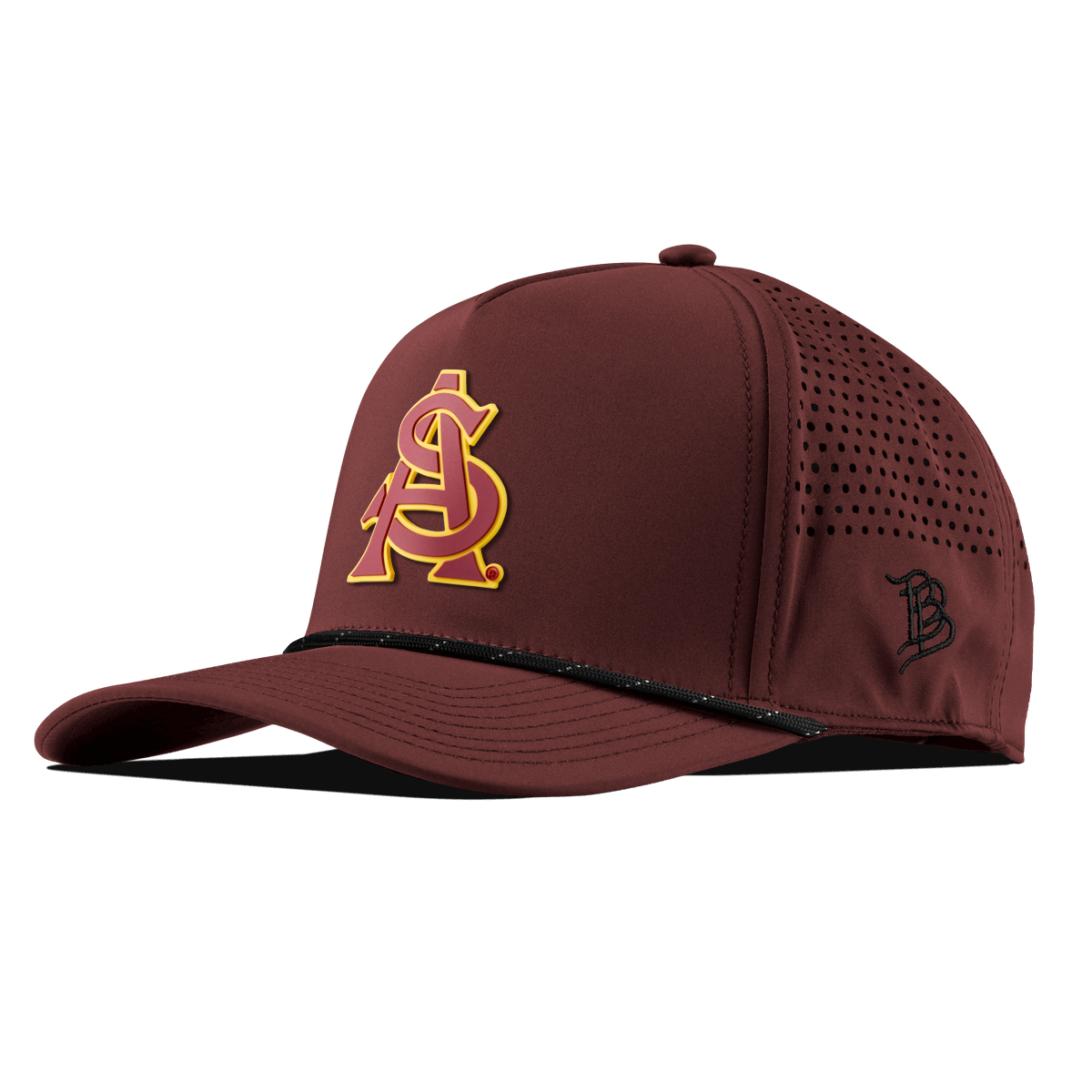 Arizona State University "ASU Baseball and Gold" Curved 5 Panel Rope Maroon