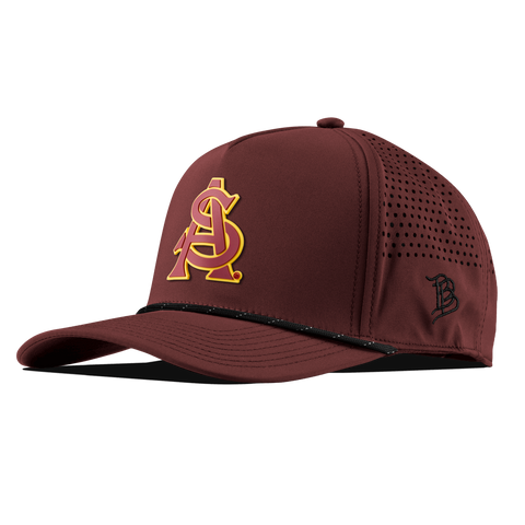 Arizona State University "ASU Baseball and Gold" Curved 5 Panel Rope Maroon