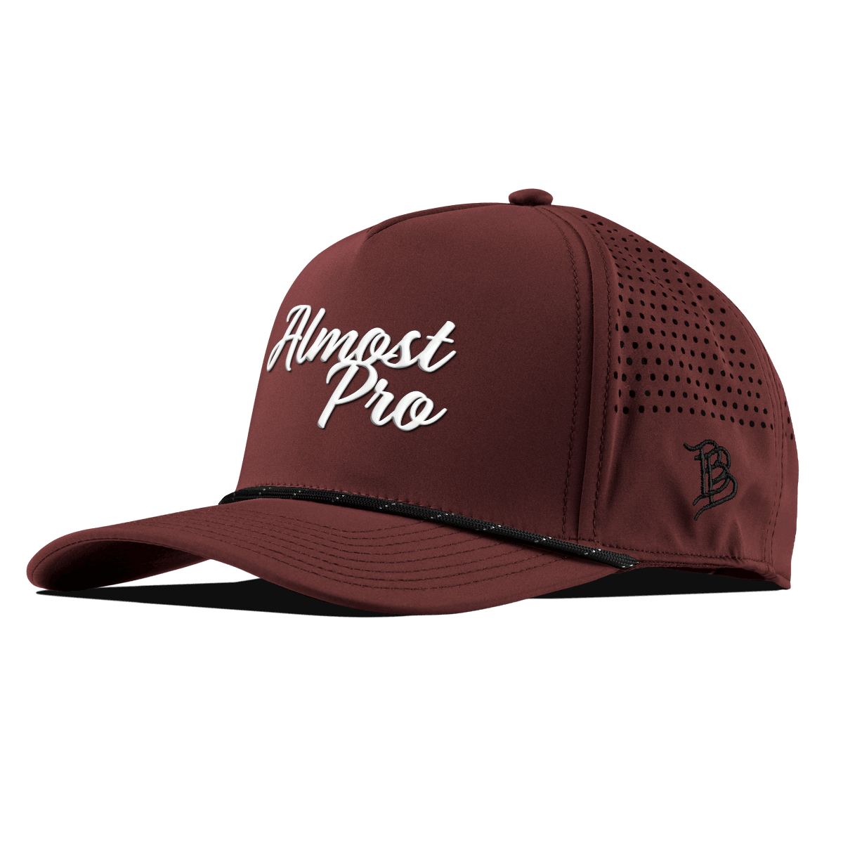 Hailey Ostrom "Almost Pro" Curved 5 Panel Rope Maroon