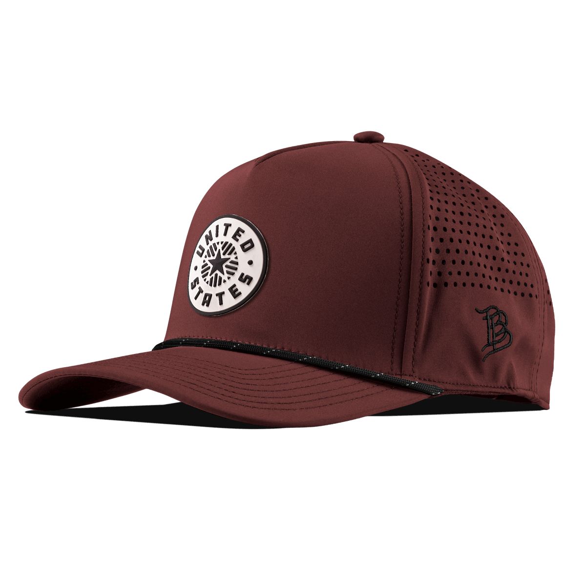 Anthem PVC Curved 5 Panel Rope Maroon/Black