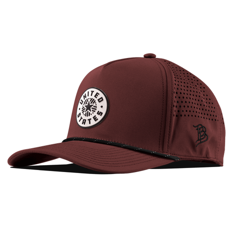 Anthem PVC Curved 5 Panel Rope Maroon/Black