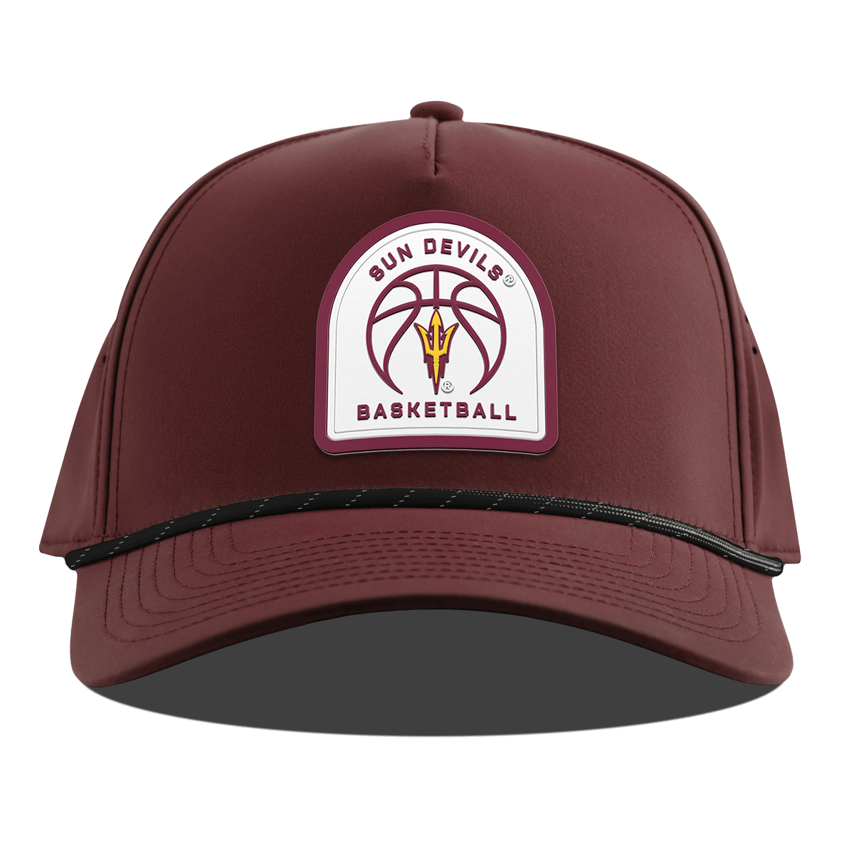 Arizona State University "Arizona State Basketball" Curved 5 Panel Rope Maroon