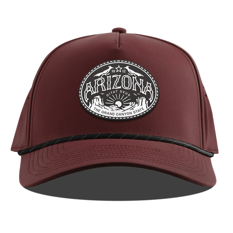 Arizona Traveler Curved 5 Panel Rope Maroon