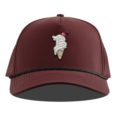 BB Drip Cone Curved 5 Panel Rope Maroon