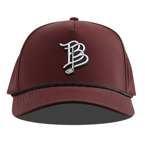 BB Golf Cutout PVC Curved 5 Panel Rope Maroon
