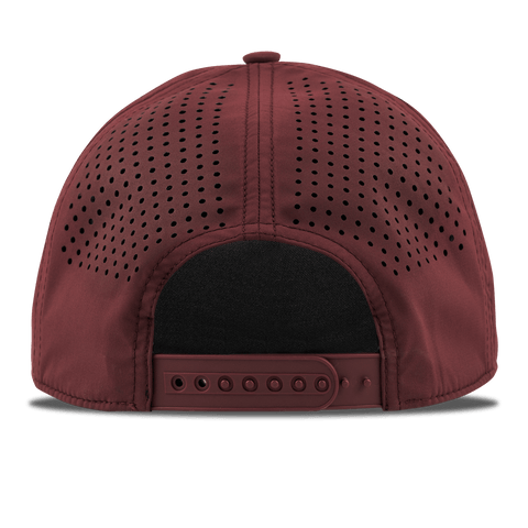 Coach Curved 5 Panel Rope Maroon/Black Back