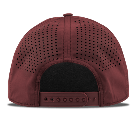 Santa PVC Curved 5 Panel Rope Back Maroon