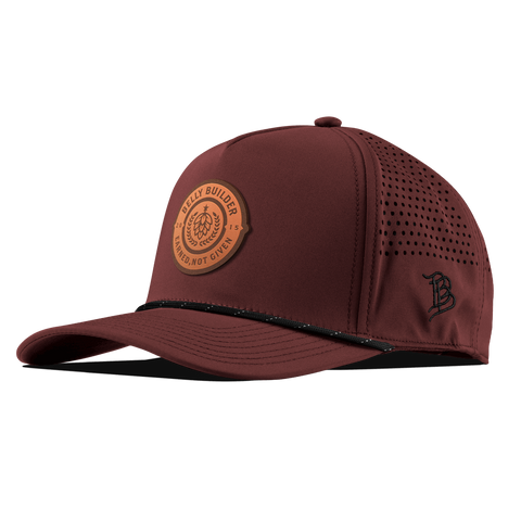 Belly Builder Curved 5 Panel Rope Maroon