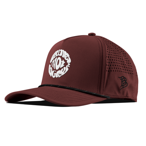 Birdies Not Bogeys® Curved 5 Panel Rope Maroon