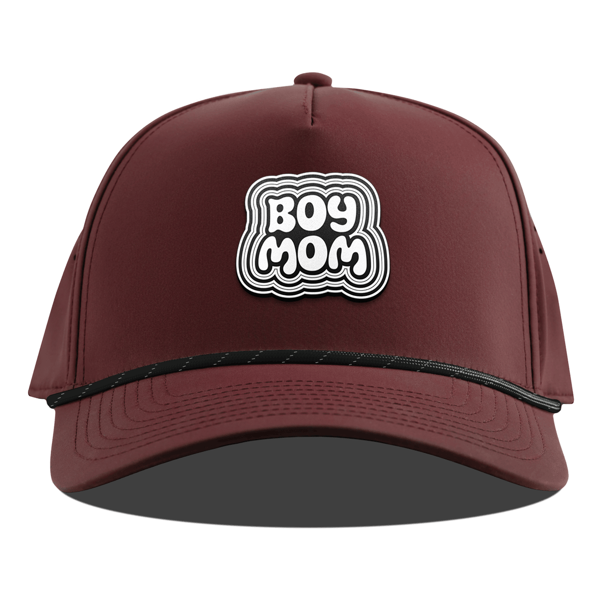 Boy Mom Curved 5 Panel Rope Maroon