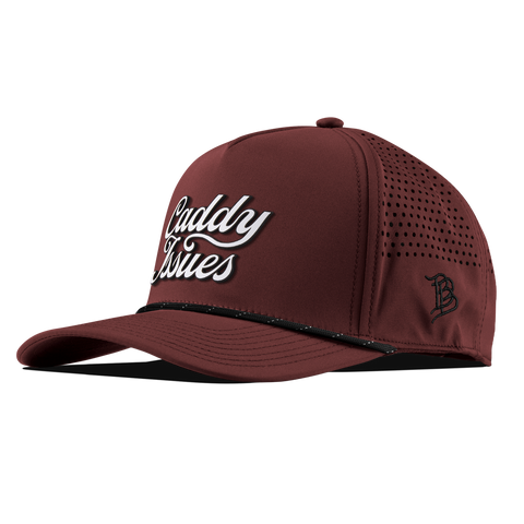 Caddy Issues Curved 5 Panel Rope Maroon/Black 