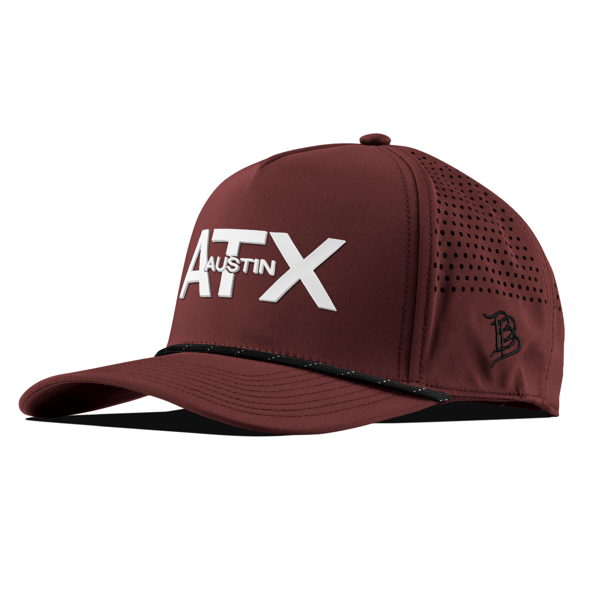 City Block Austin Curved 5 Panel Rope Maroon