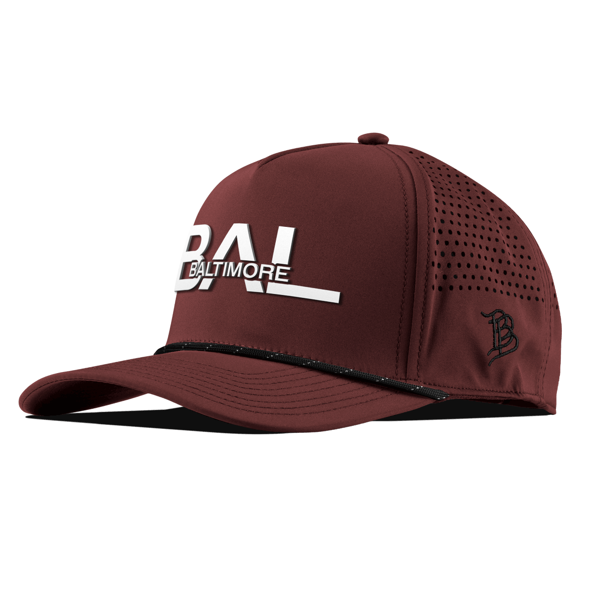 City Block Baltimore Curved 5 Panel Rope Maroon