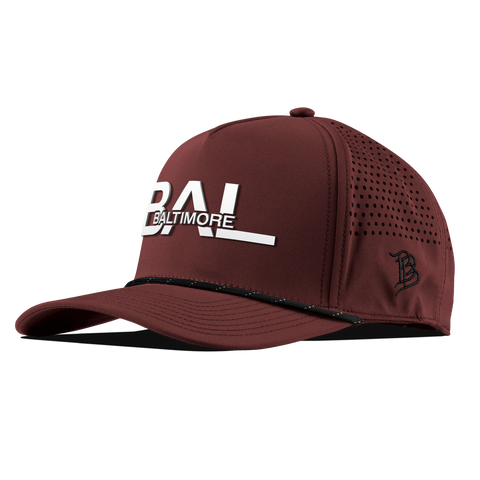 City Block Baltimore Curved 5 Panel Rope Maroon
