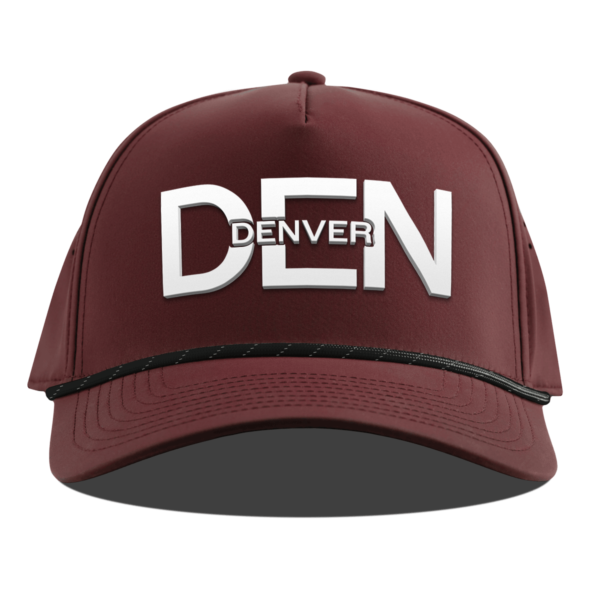 City Block Denver Curved 5 Panel Rope Maroon