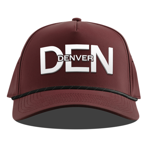 City Block Denver Curved 5 Panel Rope Maroon