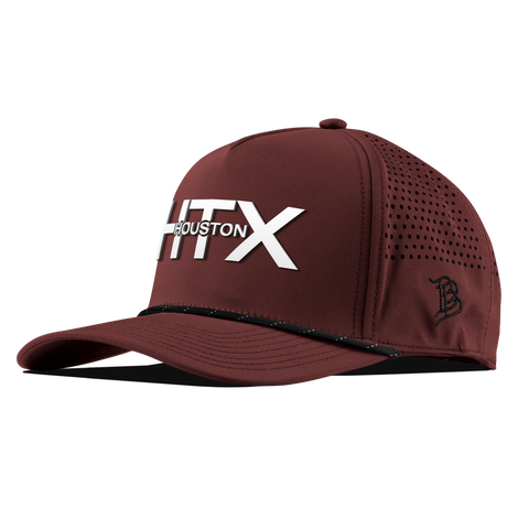 City Block Houston (HTX) Curved 5 Panel Rope Maroon