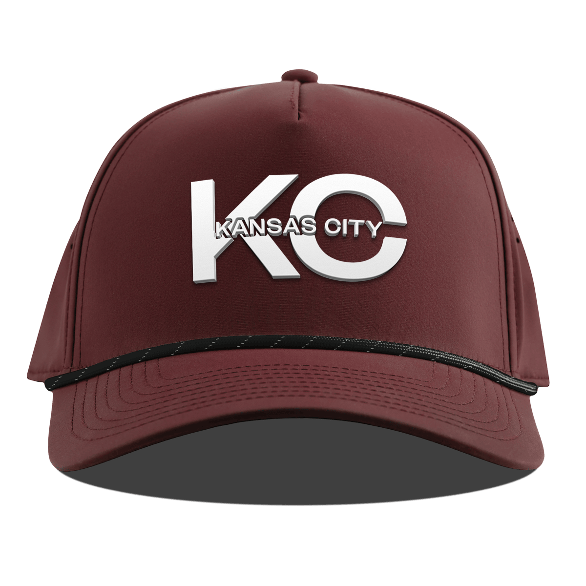 City Block Kansas City Curved 5 Panel Rope Maroon