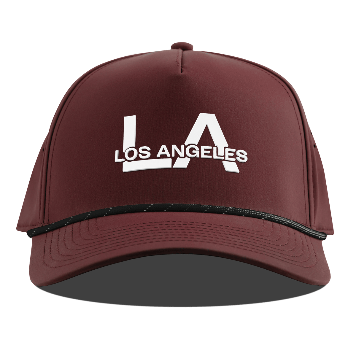 City Block Los Angeles Curved 5 Panel Rope Maroon