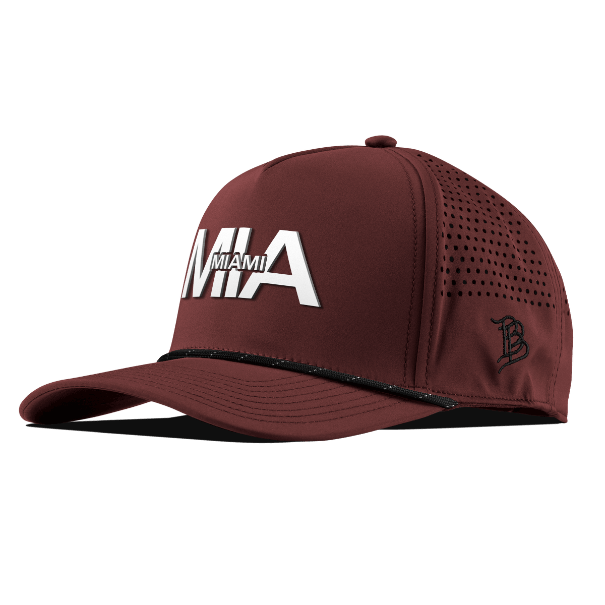 City Block Miami Curved 5 Panel Rope Maroon