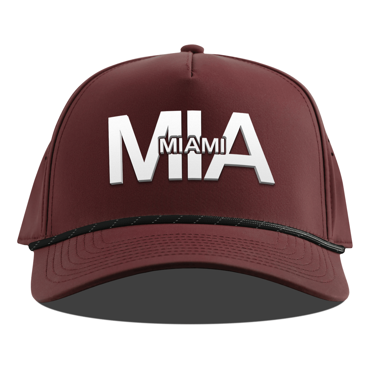 City Block Miami Curved 5 Panel Rope Maroon