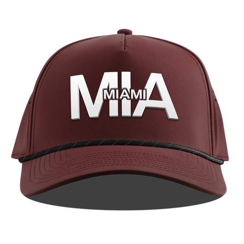 City Block Miami Curved 5 Panel Rope Maroon