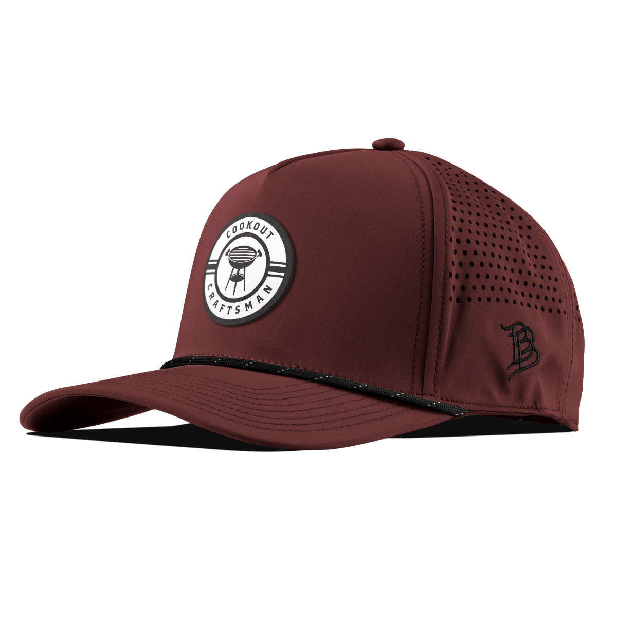 Cookout Craftsman Curved 5 Panel Rope Maroon