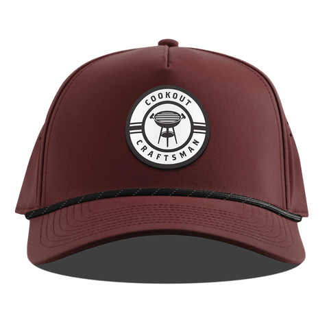 Cookout Craftsman Curved 5 Panel Rope Maroon