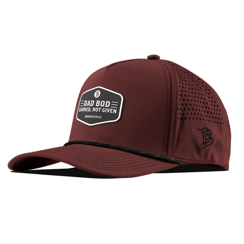 Dad Bod Curved 5 Panel Rope Maroon