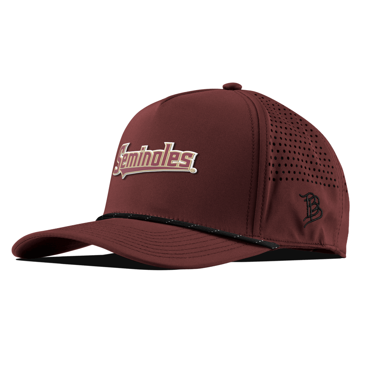 Florida State University "FSU Seminoles Block" Curved 5 Panel Rope Maroon