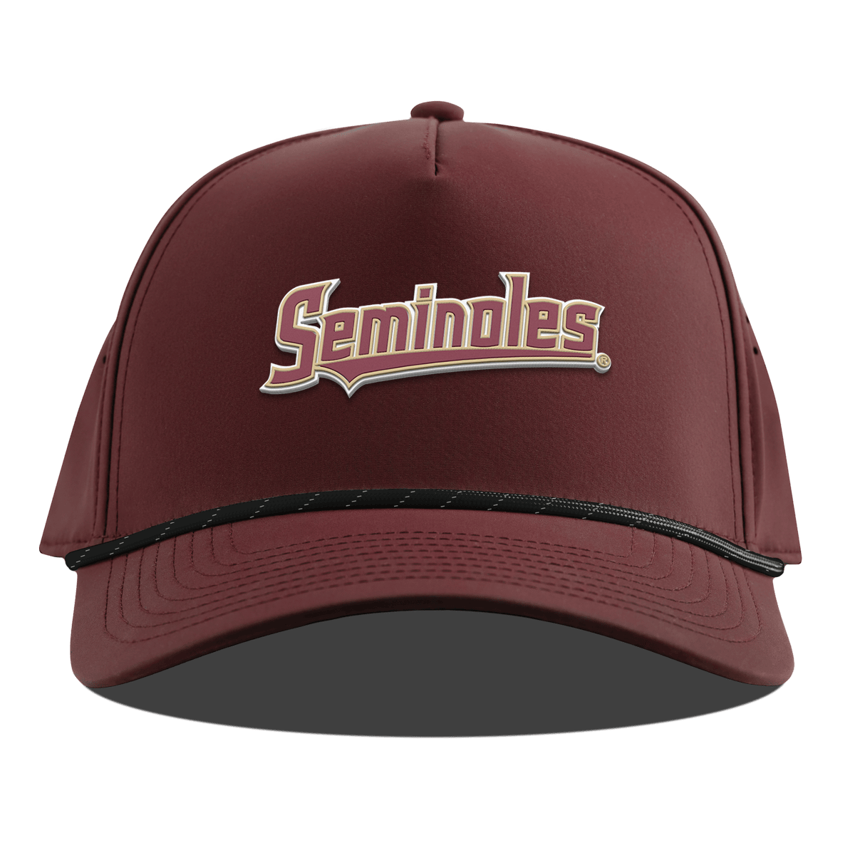 Florida State University "FSU Seminoles Block" Curved 5 Panel Rope Maroon