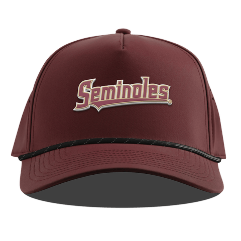 Florida State University "FSU Seminoles Block" Curved 5 Panel Rope Maroon