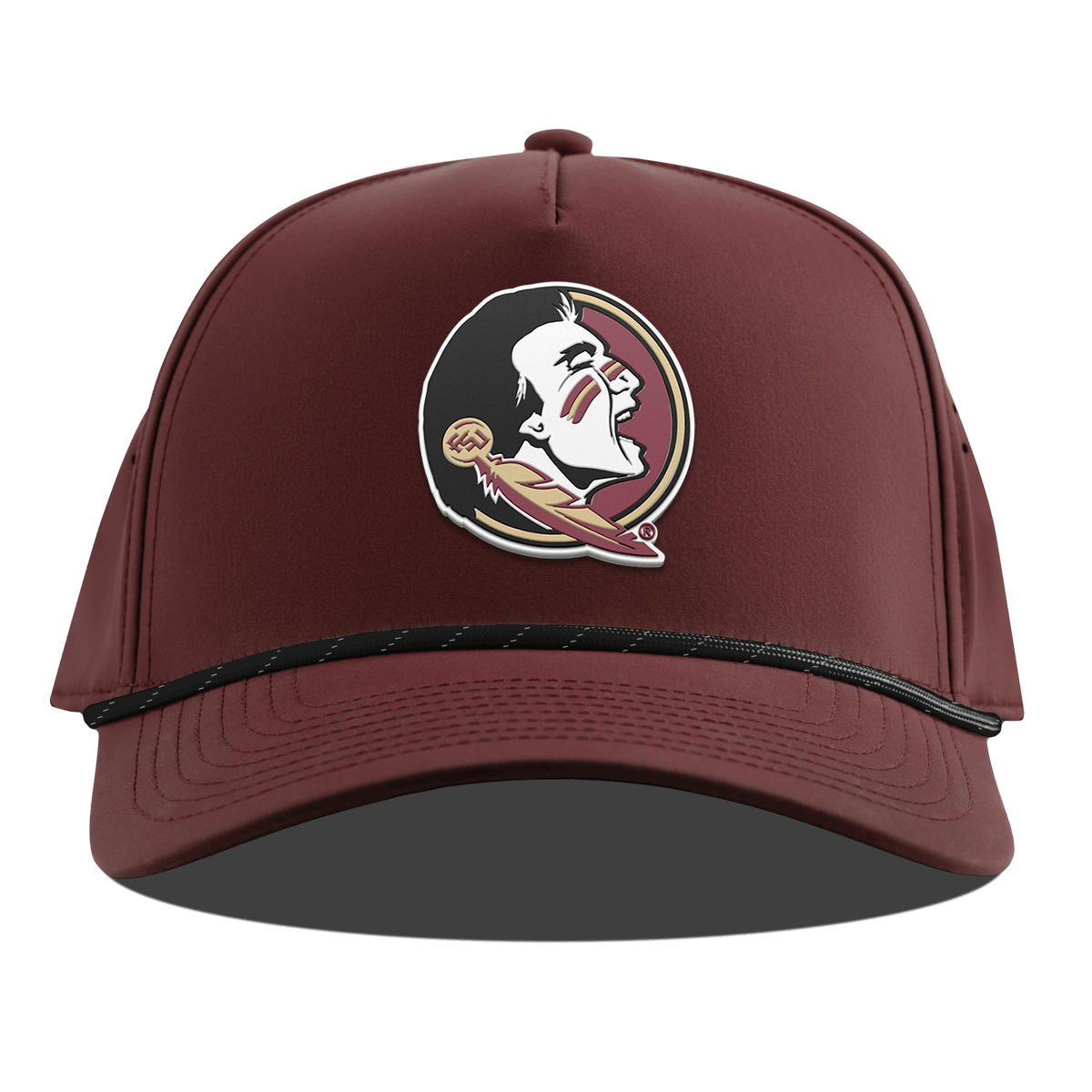 Florida State University "FSU Team Logo" Curved 5 Panel Rope Maroon
