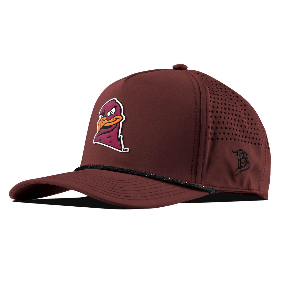 Virginia Tech University "HokieBird" Curved 5 Panel Rope Maroon