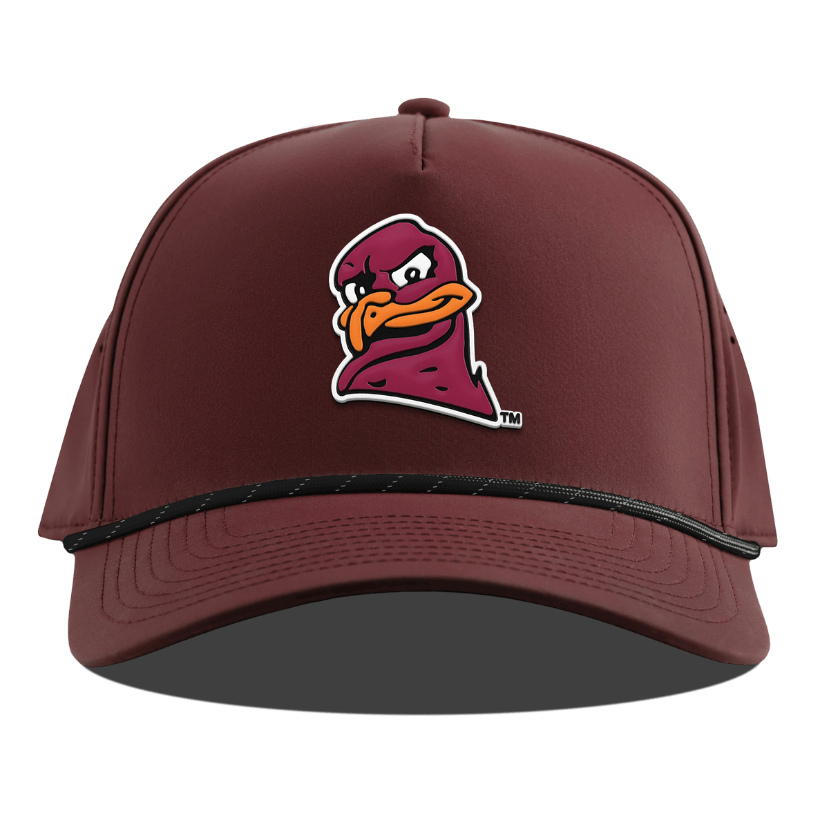 Virginia Tech University "HokieBird" Curved 5 Panel Rope Maroon