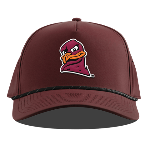 Virginia Tech University "HokieBird" Curved 5 Panel Rope Maroon