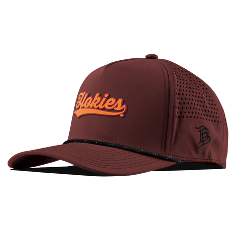 Virginia Tech University "Hokies Script" Curved 5 Panel Rope Maroon
