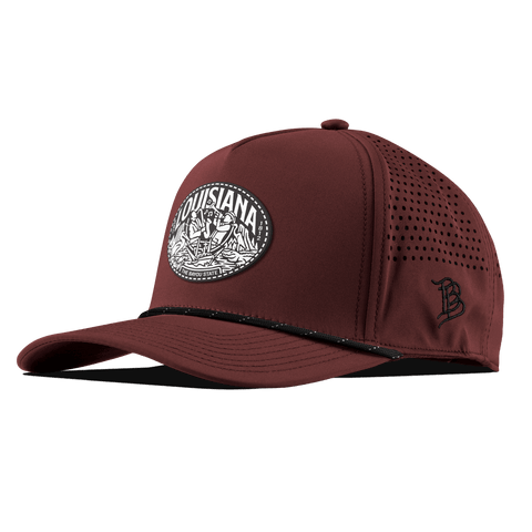 Louisiana Traveler Curved 5 Panel Rope Maroon