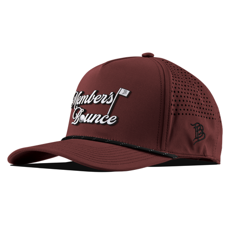 Member's Bounce Curved 5 Panel Rope Maroon/Black 