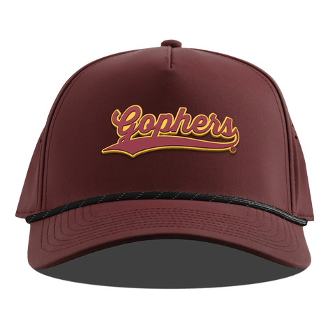 University of Minnesota "Minnesota Gophers Script" Curved 5 Panel Rope Maroon