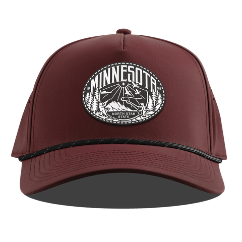 Minnesota Traveler Curved 5 Panel Rope Maroon
