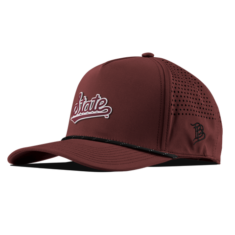 Mississippi State "Mississippi State Script" Curved 5 Panel Rope Maroon